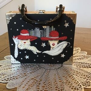 Braciano Sequence Red Hat Cigar Box Purse.